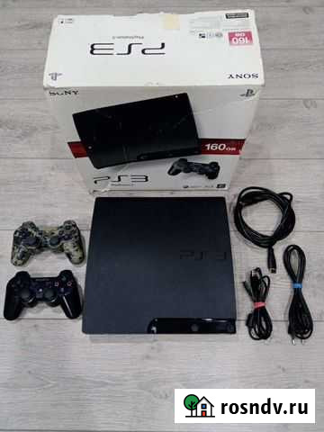 Sony PS3 slim 160 гб+игры Полевской - изображение 1