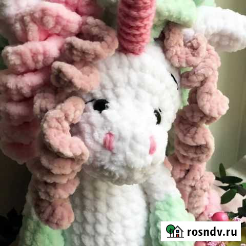 Единорожка из плюшевой пряжи Томилино - изображение 1