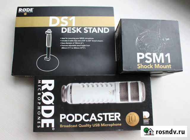 Rode Podcaster+антивибр крепл+стойка (новые) Санкт-Петербург - изображение 1