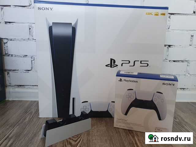 Ps5+2 геймпада+зарядная станция Симферополь - изображение 1