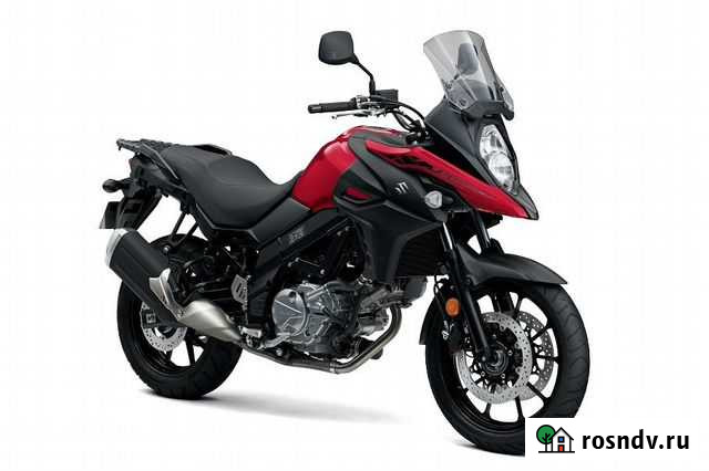 Мотоцикл Suzuki V-strom 650 ABS красно-черный Санкт-Петербург - изображение 1