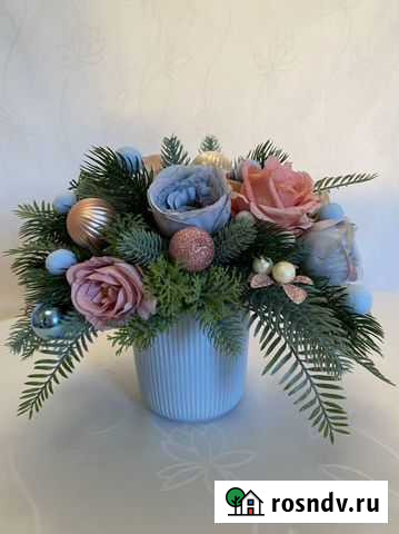 Букет новогодний из искусственной хвои Нижний Новгород - изображение 1