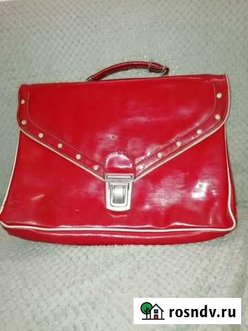 Портфель школьный СССР. Красный Кстово - изображение 1