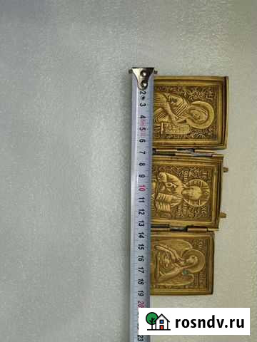 Медная икона складень Свободный - изображение 1