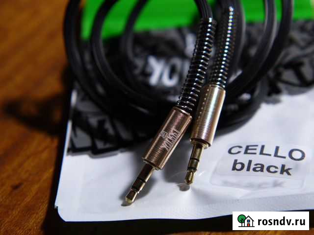 Аудио кабель AUX 3.5mm 1 метр Череповец - изображение 1