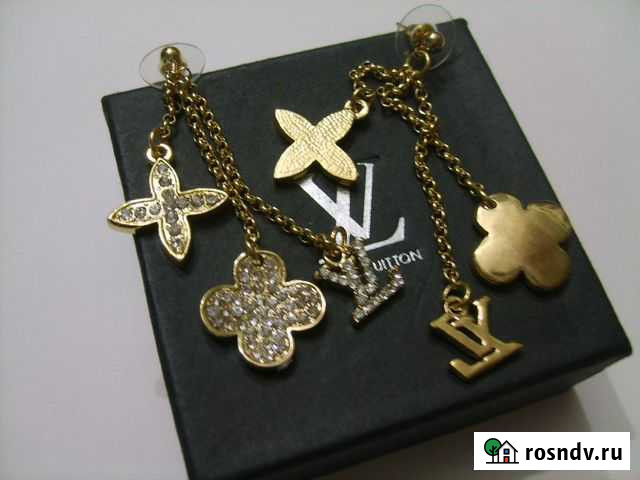 Серьги, сережки Louis Vuitton Lv новые в коробке Санкт-Петербург - изображение 1