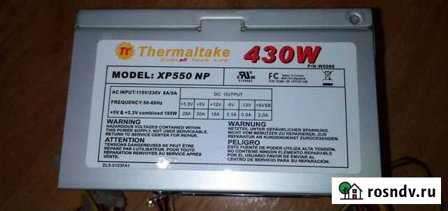 Блок питания Thermaltake XP550 NP Ростов-на-Дону - изображение 1