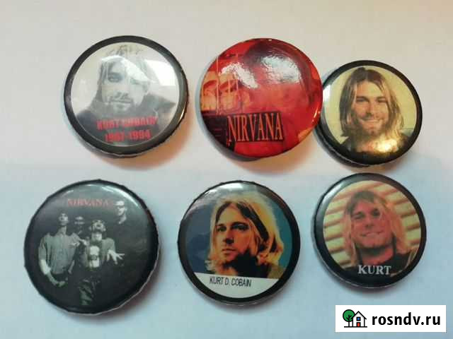 Значки nirvana и kurt cobain Петропавловск-Камчатский - изображение 1