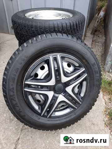 Шины зимние Кама на штампованных дисках trebl 215 Симферополь - изображение 1