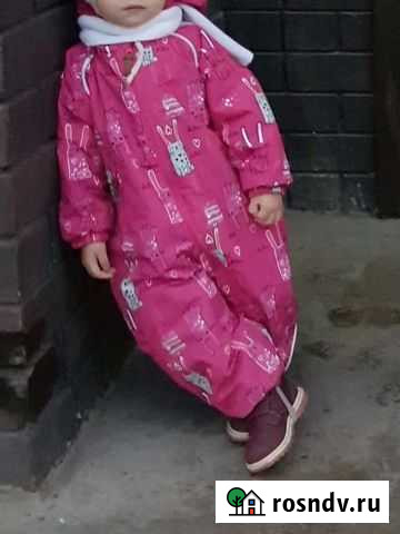 Комбинезон демисезонный 86 для девочки Барнаул - изображение 1