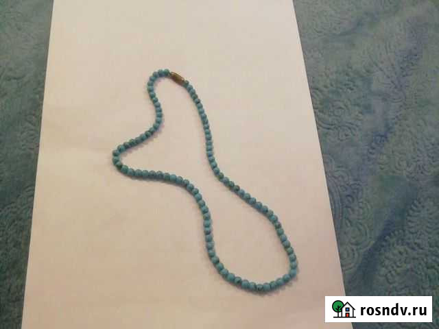 Бусы бирюза Индия конец 80 годов Калуга - изображение 1