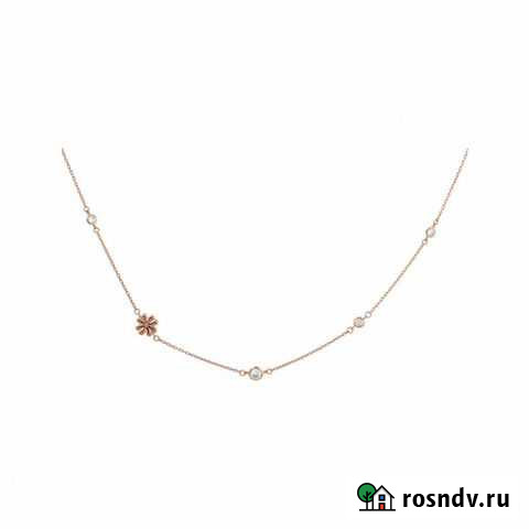 Колье с фианитом из золота 585 проба Тольятти - изображение 1