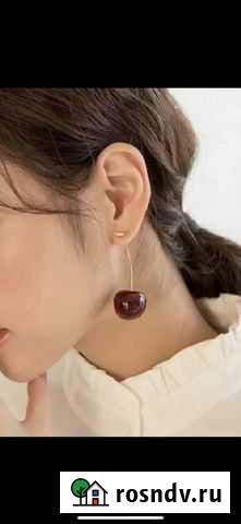 Серьги вишенки (бордовые и красные цвета) Казань - изображение 1