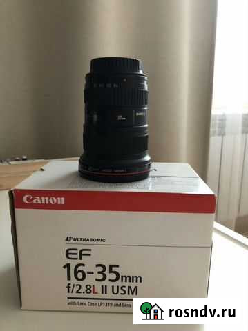 Объектив canon ef16-35 mm f /2.8 ll L Белгород - изображение 1