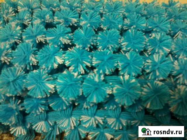 Плед из помпонов на выписку Оренбург - изображение 1