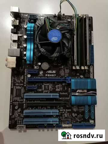 Материнская плата 1155 с процессором Ленинск-Кузнецкий - изображение 1