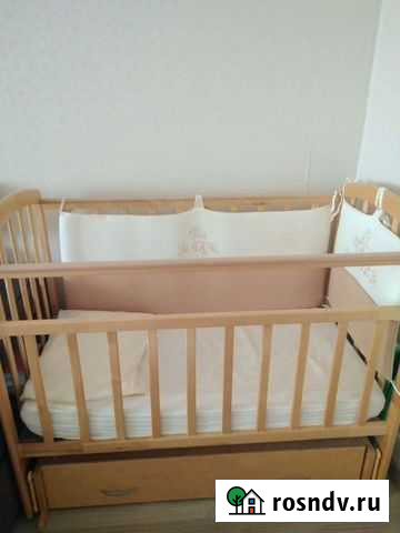 Кровать с матрасом и бортиками Казань - изображение 1