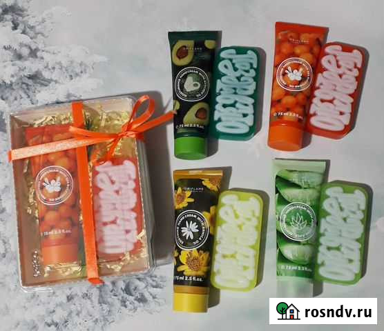 Мыло ручной работы в наборе с кремом Чебоксары - изображение 1