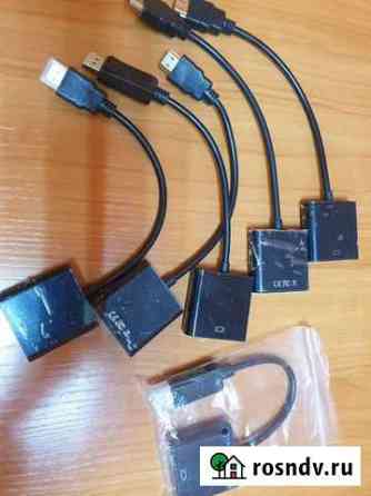 Переходник hdmi - vga, Display port - vga Кемерово