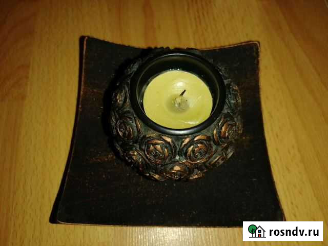 Подсвечник на деревянной подставке Сызрань - изображение 1