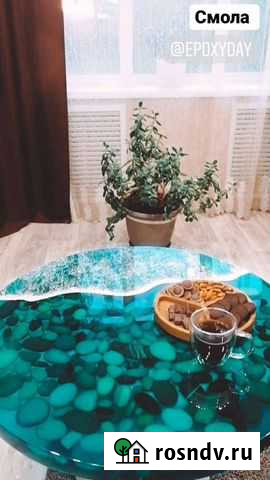 Стол из эпоксидной смолы Курган - изображение 1