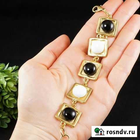 Браслет Черно-Белый Геометрия Мозаика Квадраты Москва - изображение 1