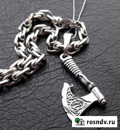 Серебряный оберег 925 пробы«Секира Перуна» Москва - изображение 1