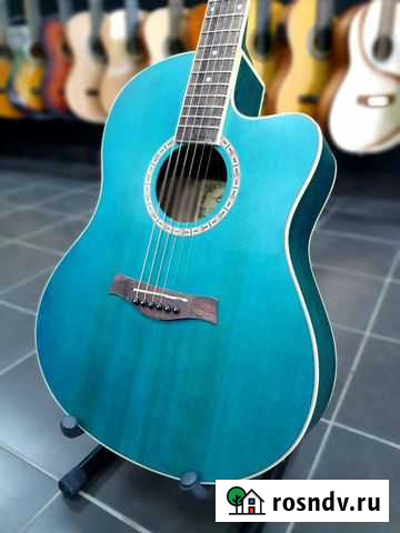 Акустическая Бирюзовая гитара Новая Пенза - изображение 1