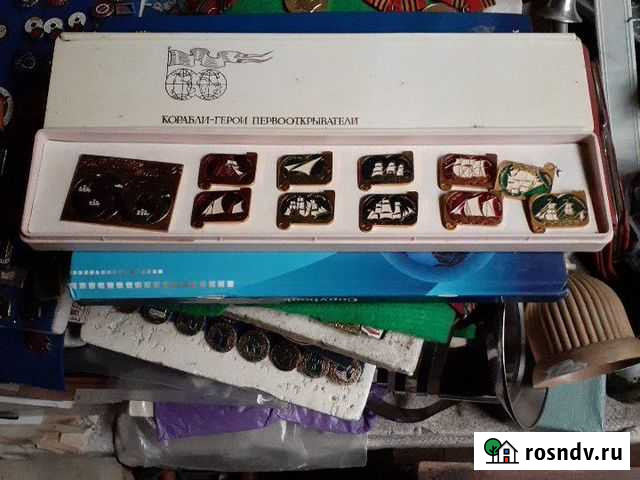 Значки СССР корабли герои первооткрыватели Краснодар - изображение 1