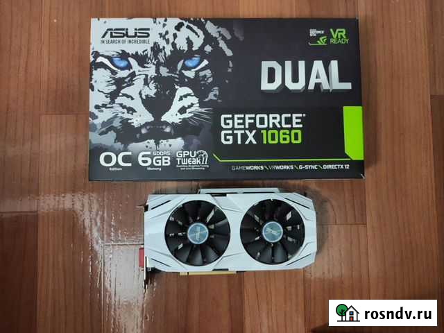 Asus Dual GTX 1060 6gb Омск - изображение 1