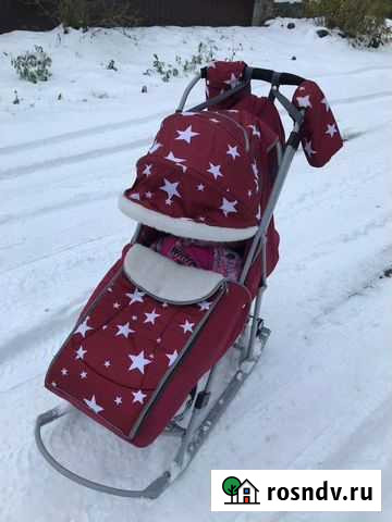 Детские санки коляска Краснотурьинск - изображение 1