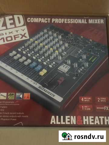 Микшерный пульт Allen&Heath ZED60-10FX новый Сердобск - изображение 1