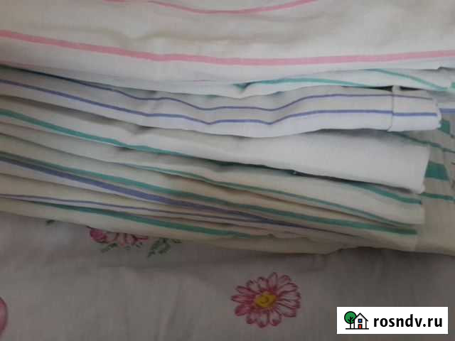 Простынь льняная б.у 5 шт Евпатория - изображение 1