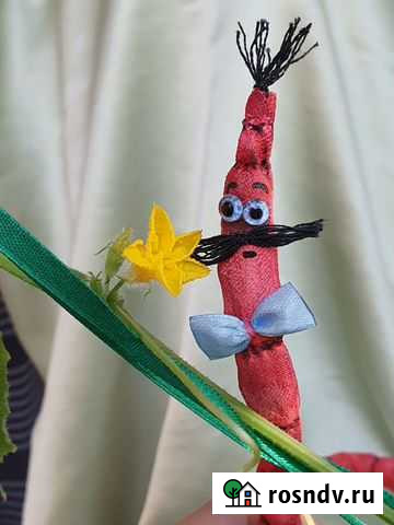 Игрушка ручной работы земляной червячок месье Жак Волгоград - изображение 1