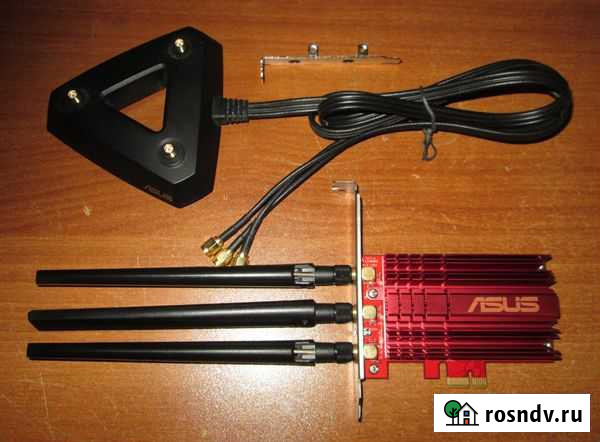 Сетевая карта Asus PCE-AC68 WiFi PCI-Ex1 Челябинск - изображение 1