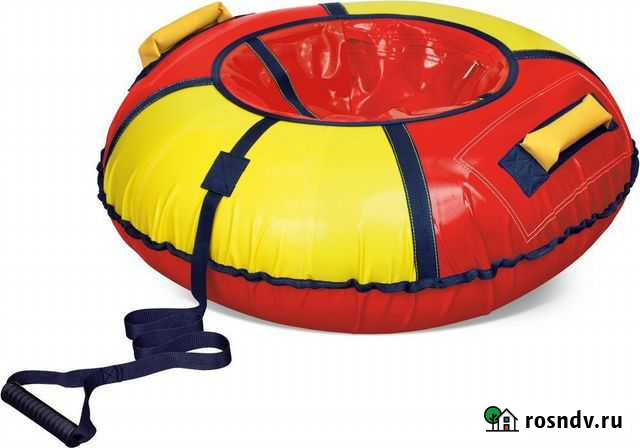 Тюбинг d120см красный-желтый Тула - изображение 1