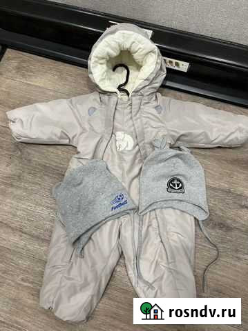 Комбинезон демисезонный, 2 шапки и утепленный слип Пенза - изображение 1