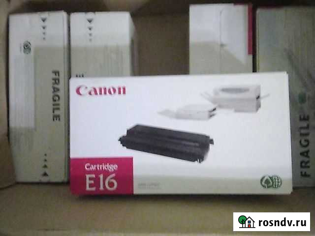 Картриджи Canon E16. Оригинал Black,новый Самара - изображение 1
