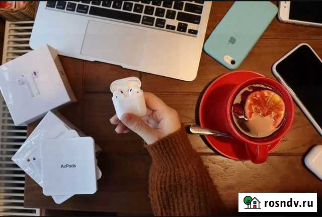 Airpods 2 оригинал новые Люберцы - изображение 1