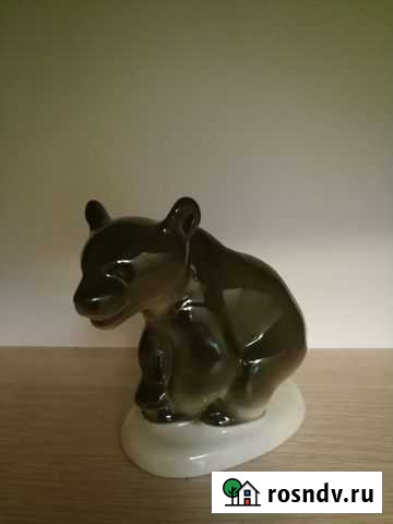 Фарфоровая статуэтка Бурый Медведь лфз Комсомольск-на-Амуре - изображение 1