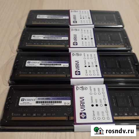 Память virivi DDR3, 8 Гб Хабаровск - изображение 1
