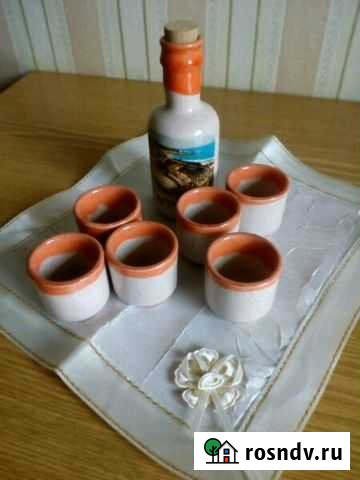 Штоф + 6 стопок Лыткарино - изображение 1