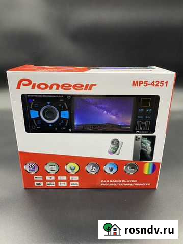 Магнитола 1 din pioneer 4251 (новая) Владимир - изображение 1