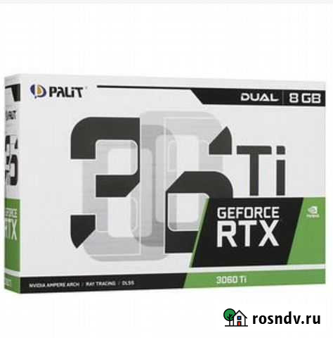 Новая видеокарта Palit RTX 3060 Ti (LHR) Набережные Челны - изображение 1