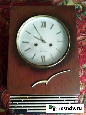 Часы настенные с боем янтарь СССР Сызрань - изображение 1