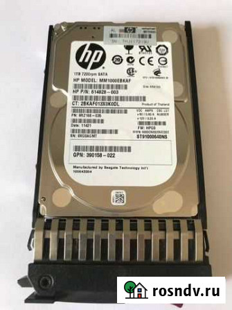 Жесткий диск HP 1TB SATA 7.2K 2.5 614828-003 Биробиджан - изображение 1