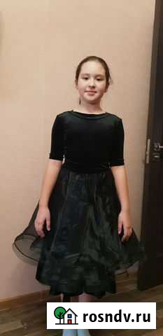 Новое платье для спортивно-бальных танцев рост 140 Казань - изображение 1