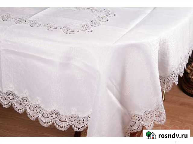 Белые скатерти с кружевом Чалтырь - изображение 1