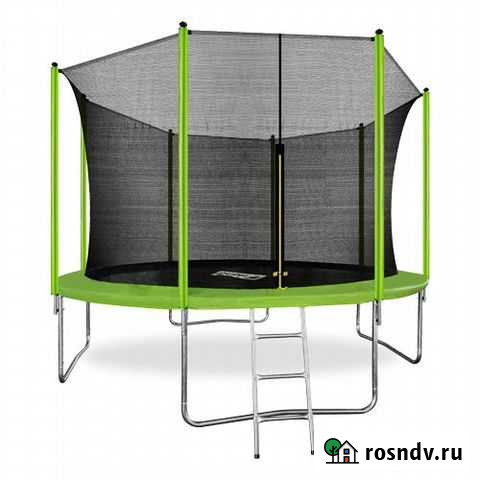 Arland Батут 12FT с внутренней сеткой и лестницей Москва - изображение 1