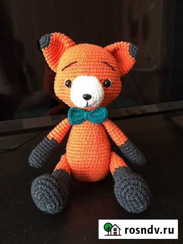 Вязаные игрушки: лисенок и корова Волгоград - изображение 1